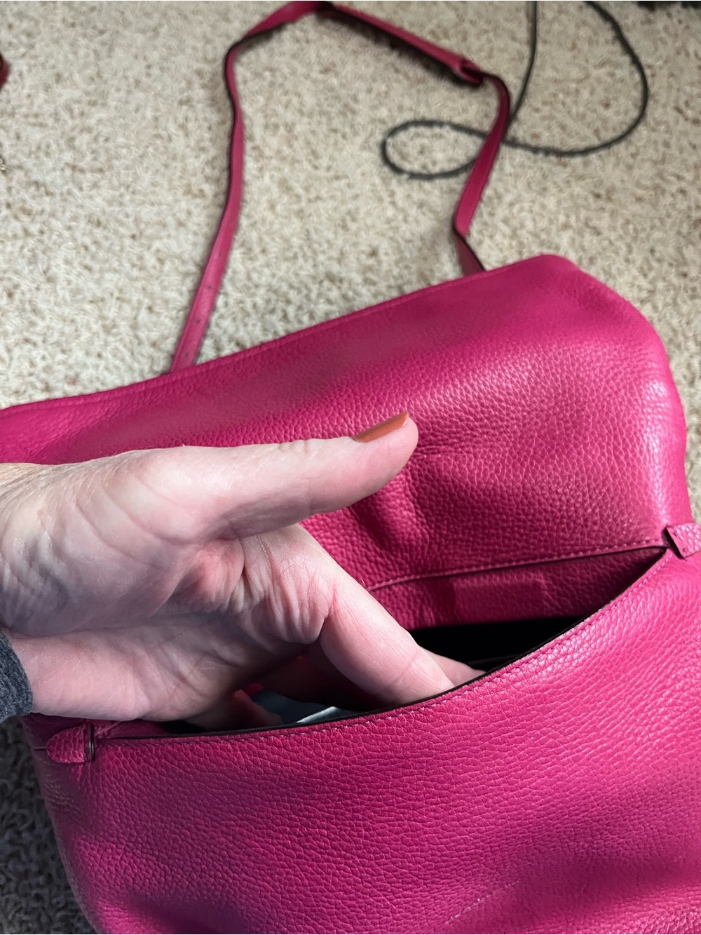 Coach Pink Leather Crossbody Bag - Picture 6 of 13